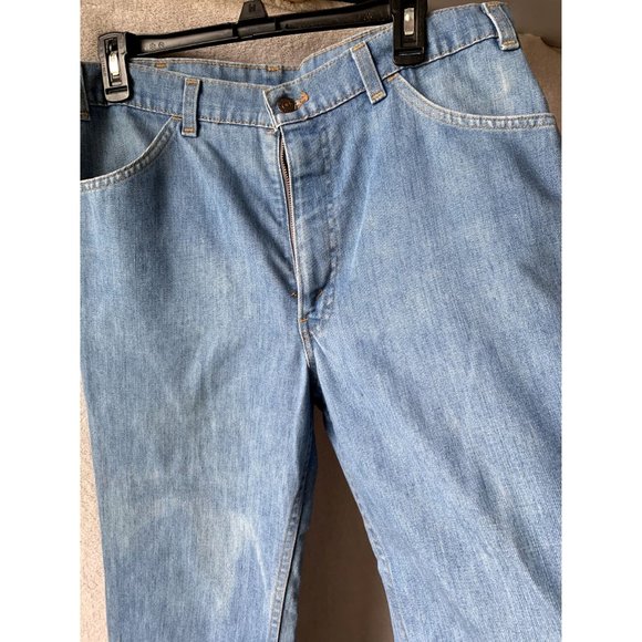 SOLD Vintage Orange Tab Levi's 70s Style Lightwash Denim Jeans - Picture 9 of 9